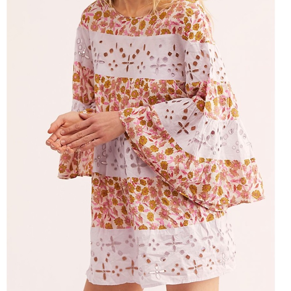 Orange floral Free People dress